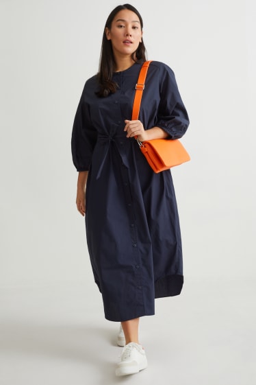 Femmes - Robe-chemisier - bleu foncé