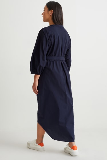 Femmes - Robe-chemisier - bleu foncé