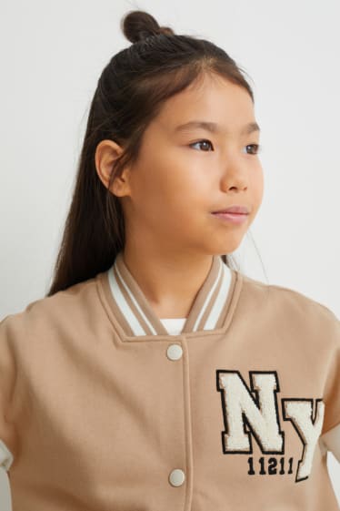 Enfants filles - Veste en molleton - beige