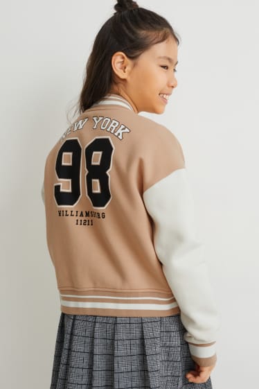 Enfants filles - Veste en molleton - beige