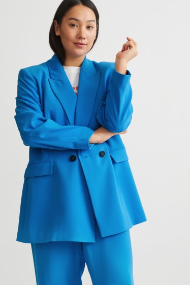 Women - Blazer - relaxed fit - blue