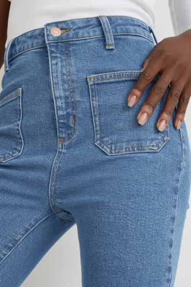 Kobiety - Flared jeans - wysoki stan - LYCRA® - dżins-niebieski