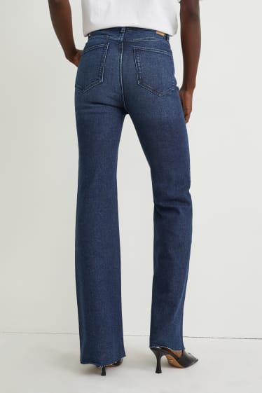 Dames - Flared jeans - high waist - LYCRA® - jeansblauw