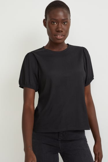 Femmes - T-shirt - noir