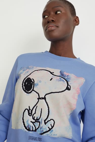 Femmes - Sweat - Snoopy - bleu clair