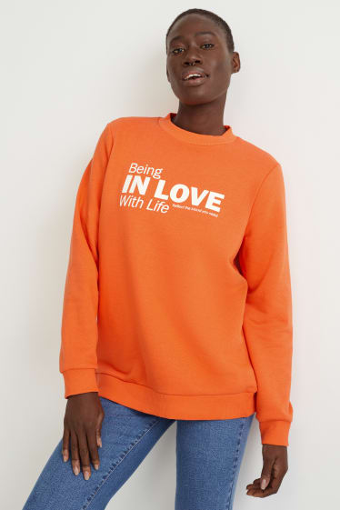 Dames - Sweatshirt - oranje
