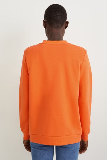 Femei - Bluză de molton - portocaliu