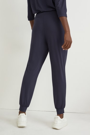 Dona - Pantalons de xandall bàsics - blau fosc