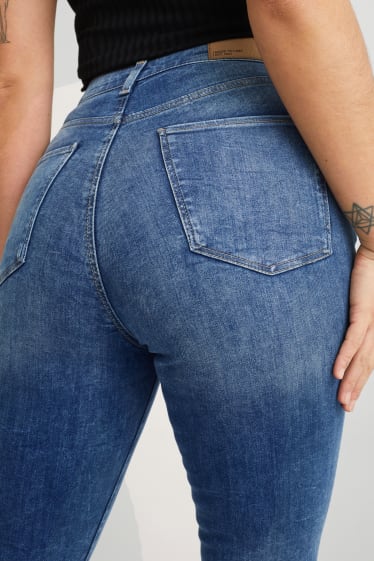 Femei - Curvy jeans - talie înaltă - skinny fit - LYCRA® - denim-albastru