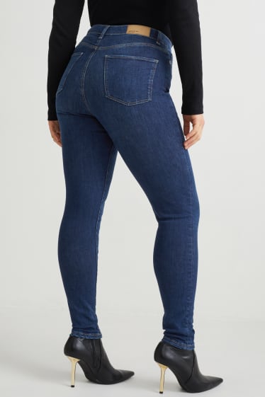 Femei - Curvy jeans - talie înaltă - skinny fit - LYCRA® - denim-albastru