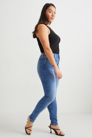 Kobiety - Curvy jeans - wysoki stan - skinny fit - LYCRA® - dżins-niebieski