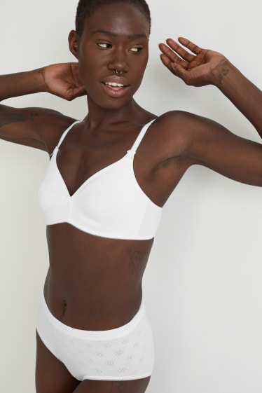 Women - Non-wired bra - white