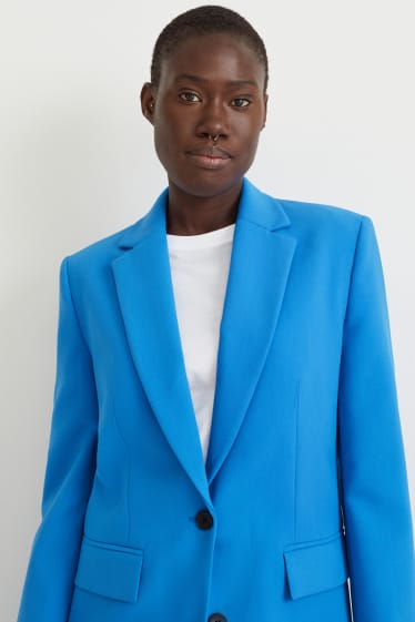 Women - Oversized blazer - blue