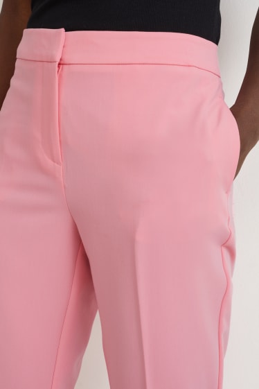 Mujer - Pantalón de oficina - mid waist - regular fit - rosa