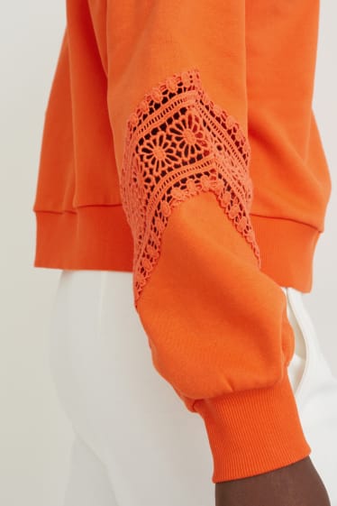 Damen - Sweatshirt - orange