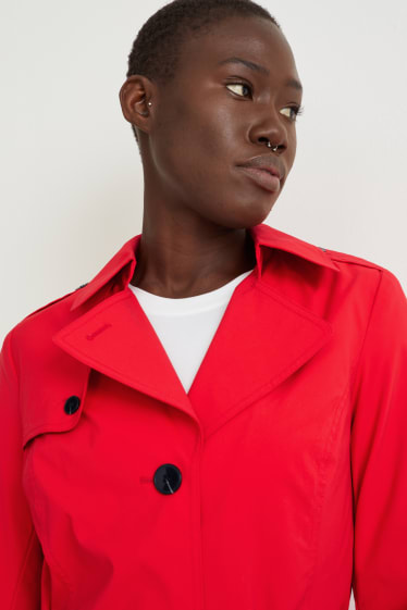 Damen - Trenchcoat - rot