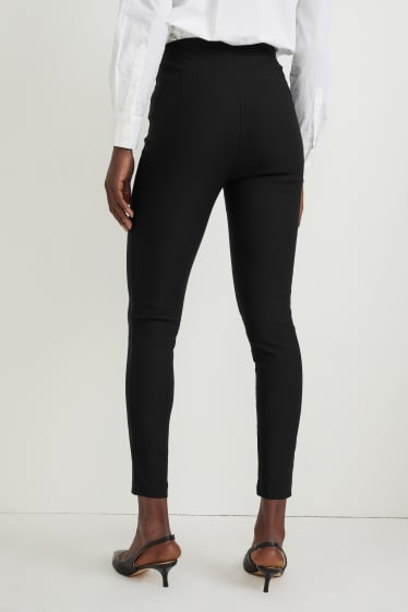 Donna - Pantaloni di stoffa - vita alta - regular fit - nero