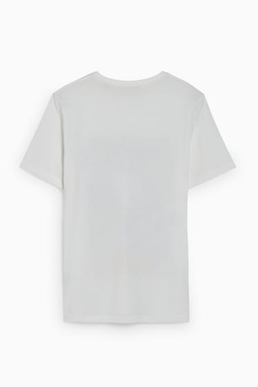 Herren - T-Shirt - schneeweiss