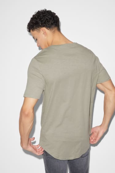 Heren - T-shirt - kaki