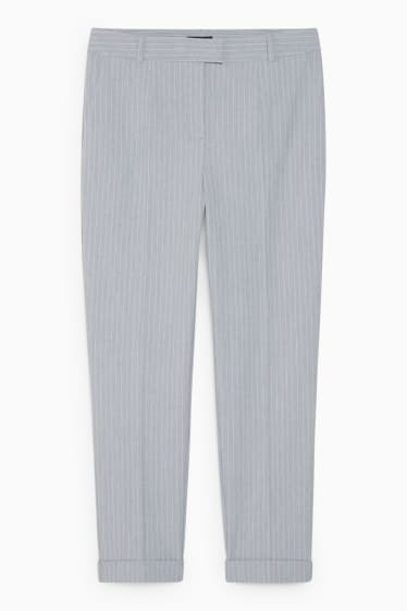 Damen - Business-Hose - Regular Fit - 4 Way Stretch - hellgrau