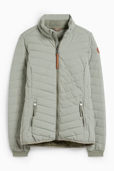 Women - Quilted jacket - green