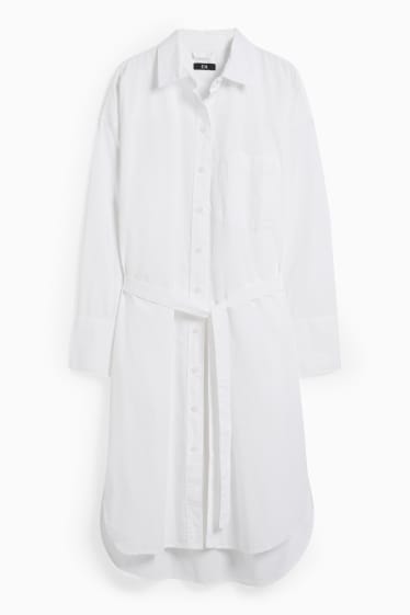 Femmes - Robe-chemise - blanc