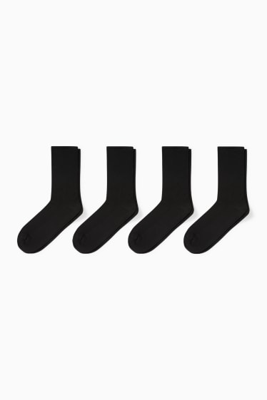 Femmes - Lot de 4 - chaussettes - noir