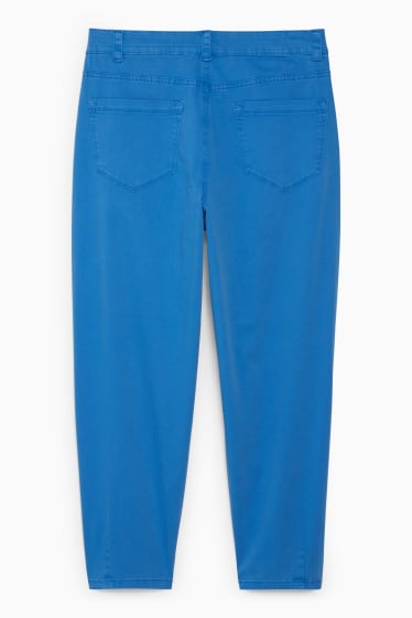 Femmes - Chino - mid waist - tapered fit - bleu