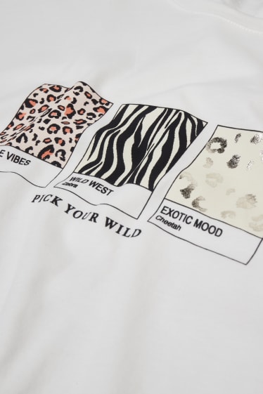 Damen - T-Shirt - weiß