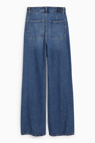 Femmes - Loose fit jean - high waist - jean bleu