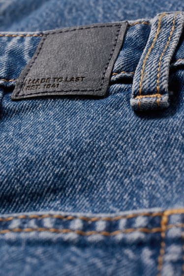 Damen - Loose Fit Jeans - High Waist - jeansblau