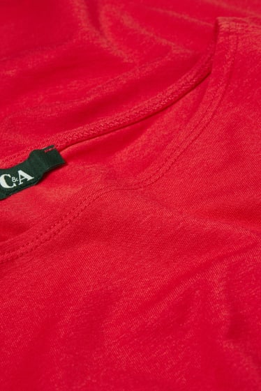 Donna - Maglia a maniche lunghe - rosso