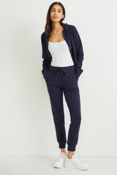 Femmes - Pantalon de jogging basique - bleu foncé