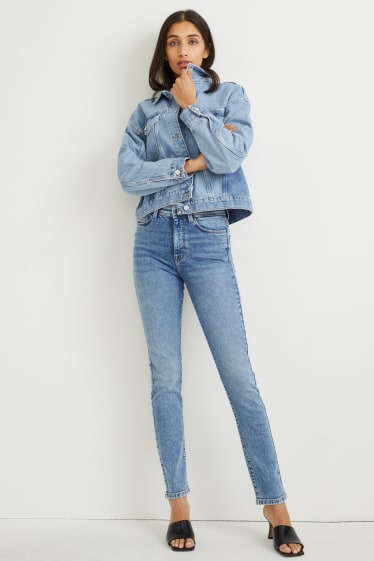 Women - Slim jeans - high waist - LYCRA® - denim-light blue