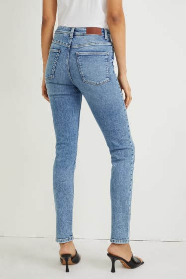 Dámské - Slim jeans - high waist - LYCRA® - džíny - světle modré
