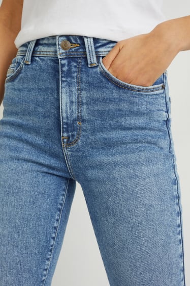 Dámské - Slim jeans - high waist - LYCRA® - džíny - světle modré