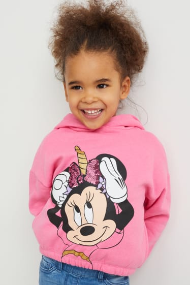 Enfants - Minnie Mouse - sweat à capuche - rose