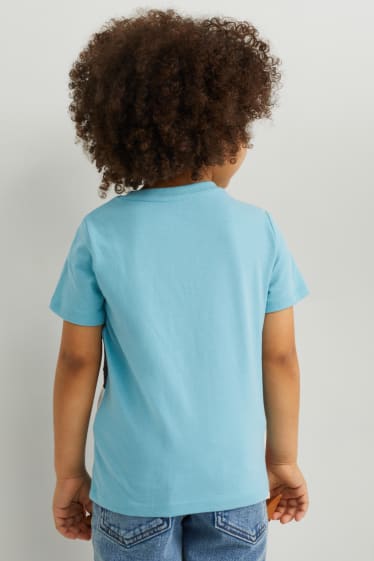 Kinderen: jongens - Set van 2 - T-shirt - lichtblauw