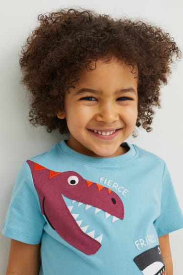 Kinderen: jongens - Set van 2 - T-shirt - lichtblauw