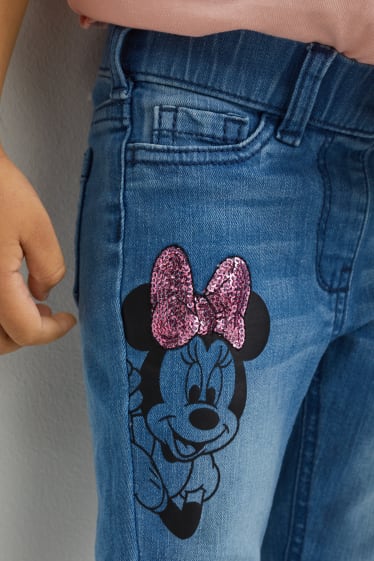 Children - Minnie Mouse - jegging jeans - blue denim