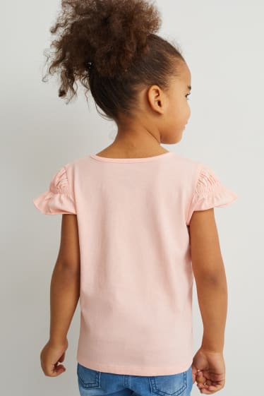 Children - Minnie Mouse - short sleeve T-shirt - pink