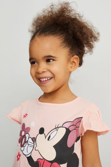 Children - Minnie Mouse - short sleeve T-shirt - pink