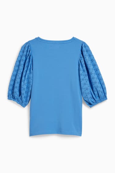 Kinder Mädchen - Kurzarmshirt - blau