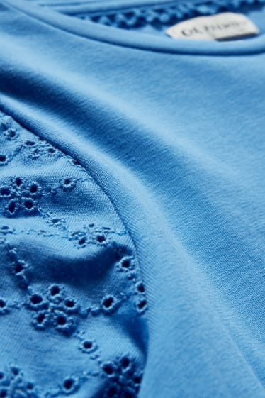 Kinder Mädchen - Kurzarmshirt - blau