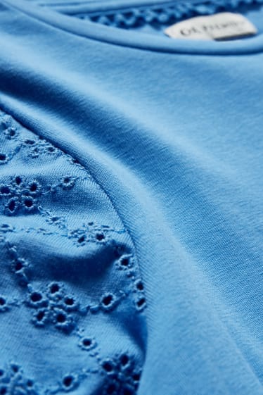 Kinder - Kurzarmshirt - blau