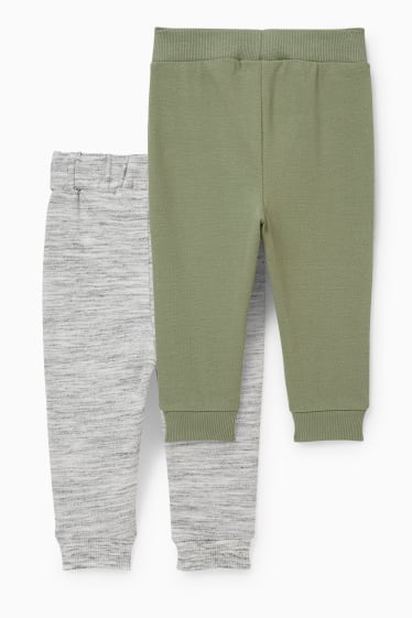 Miminka - Multipack 2 ks - teplákové kalhoty pro miminka - zelená
