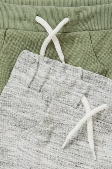 Bebeluși - Multipack 2 perechi - pantaloni de trening bebeluși - verde