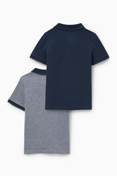 Kinder - Multipack 2er - Poloshirt - dunkelblau