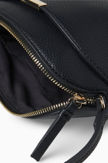 Mujer - Bolso bandolera - polipiel - negro