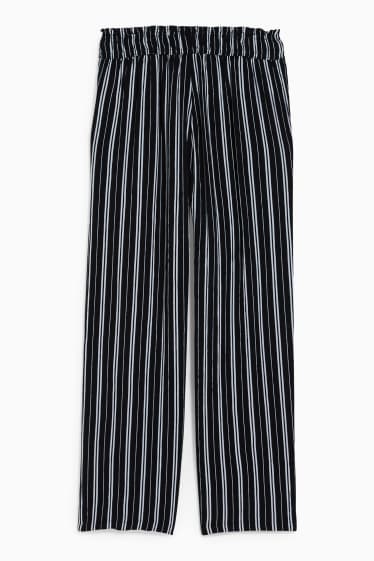 Children - Trousers - striped - black / white